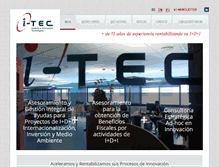 Tablet Screenshot of itecconsultoria.com